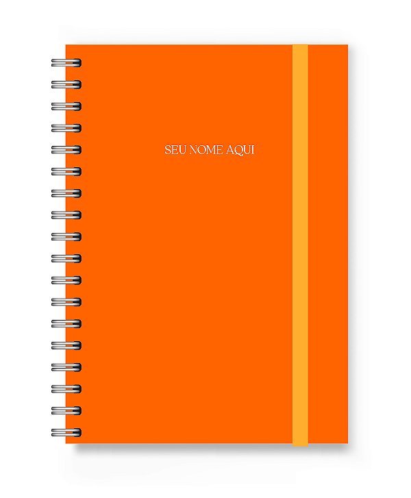 Caderno Personalizado Florart Laranja