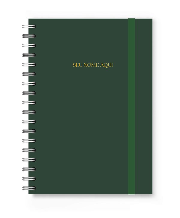 Caderno Personalizado Florart Verde