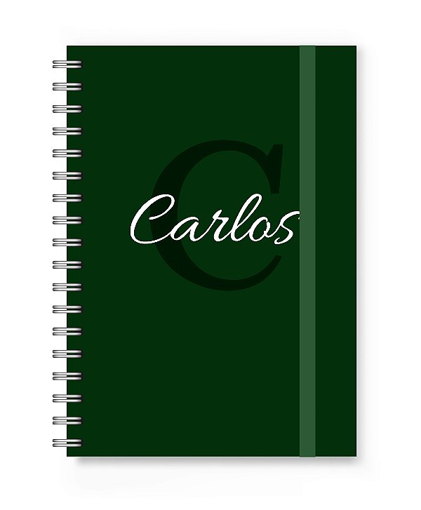 Caderno Personalizado Florart Alfabeto Verde