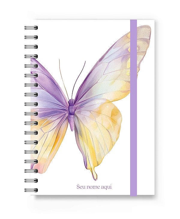 Caderno Personalizado Florart Borboleta