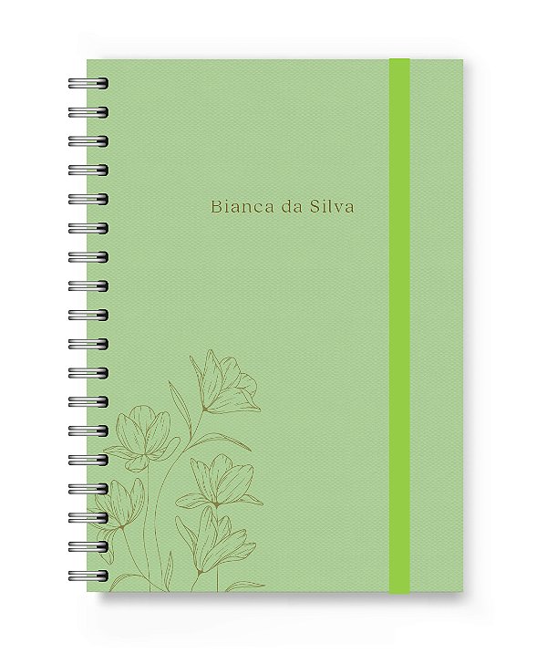 Caderno Personalizado Florart Flor Textura