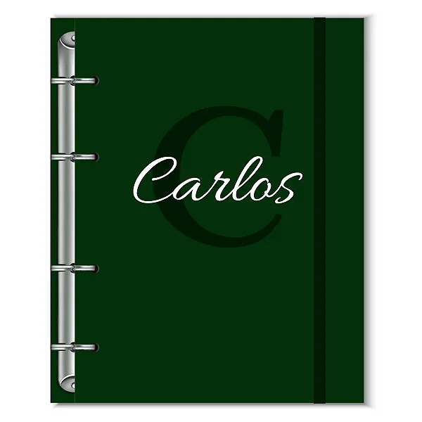 Fichário Florart Alfabeto Verde