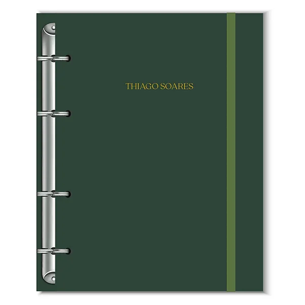 Fichário Florart Verde