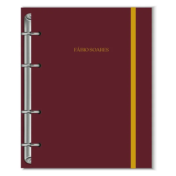 Fichário Florart Vinho