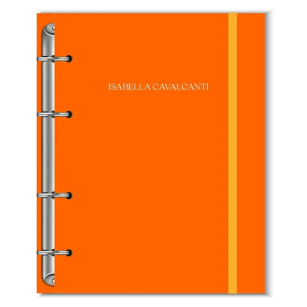 Fichário Florart Laranja