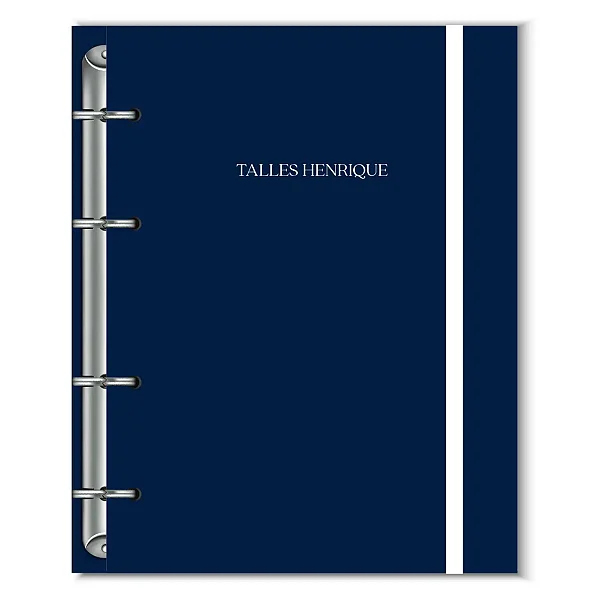 Fichário Florart Azul