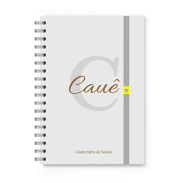 Caderneta de Vacinação Florart Alfabeto Cinza