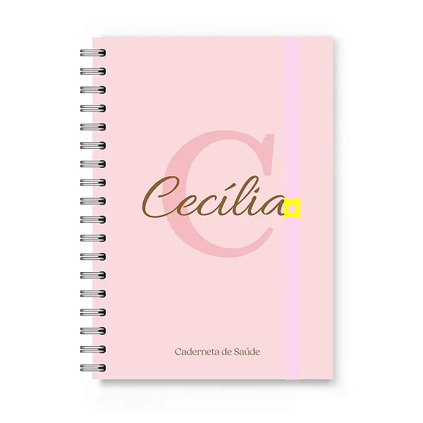 Caderneta de Vacinação Florart Alfabeto Rosa