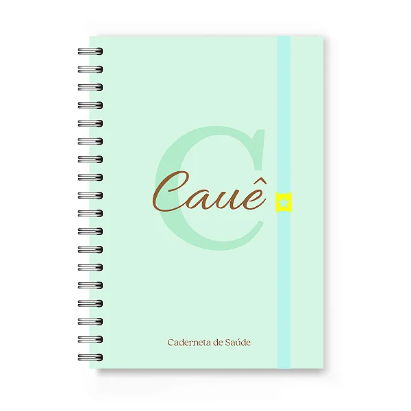 Caderneta de Vacinação Florart Alfabeto Verde Água