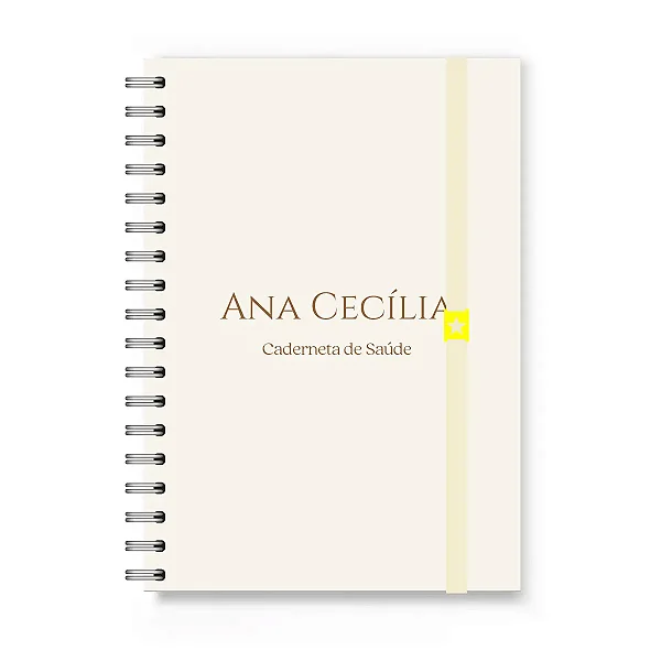 Caderneta de Vacinação Florart Bege