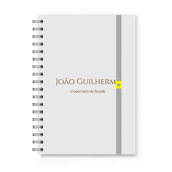 Caderneta de Vacinação Florart Cinza