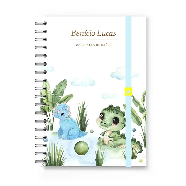 Caderneta de Vacinação Florart Dinossauros