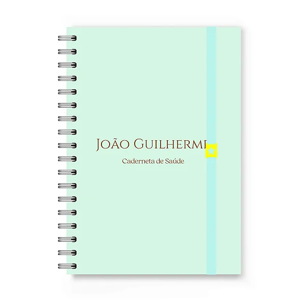 Caderneta de Vacinação Florart Verde Água