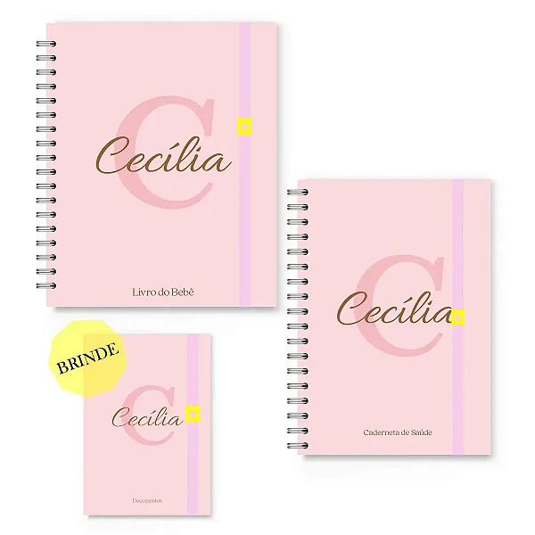 Kit Maternidade Florart Alfabeto Rosa