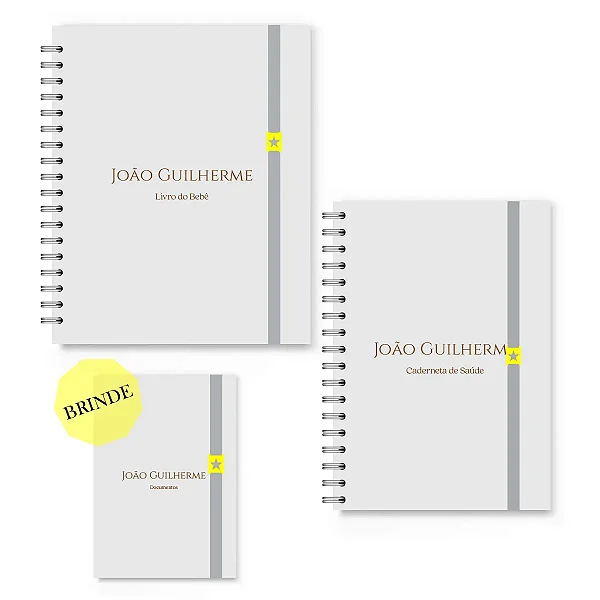 Kit Maternidade Florart Cinza