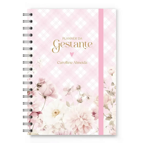 Planner da Gestante Florart Flores Brancas