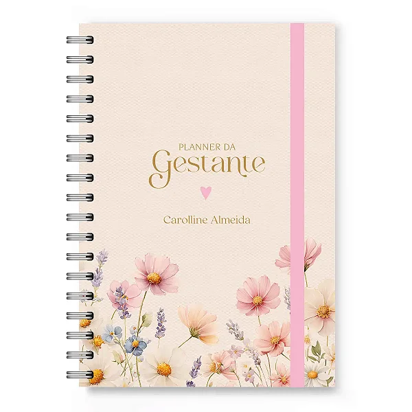 Planner da Gestante Florart Flores Rosas