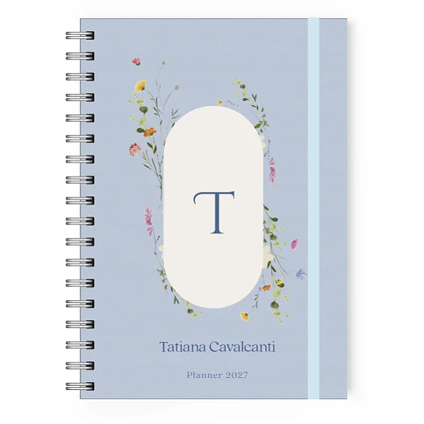 Planner 2027 Florart Coleção Alfabeto Floral