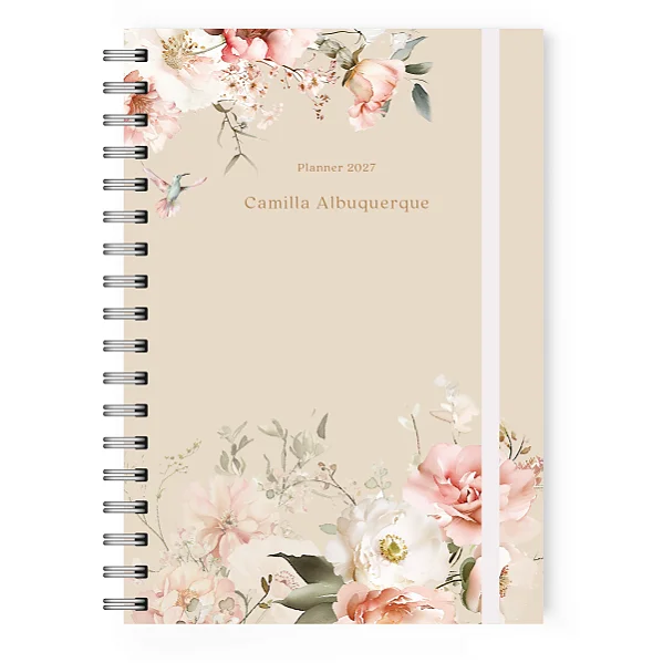 Planner 2027 Florart Coleção Floral