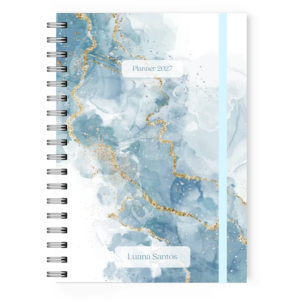 Planner 2027 Florart Coleção Marmorizado