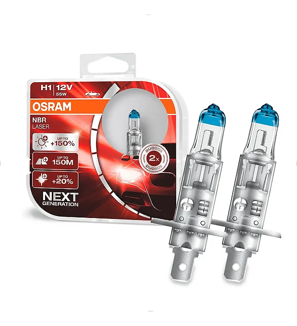 Lâmpada Osram H1 Night Breaker Laser 150% + Luz