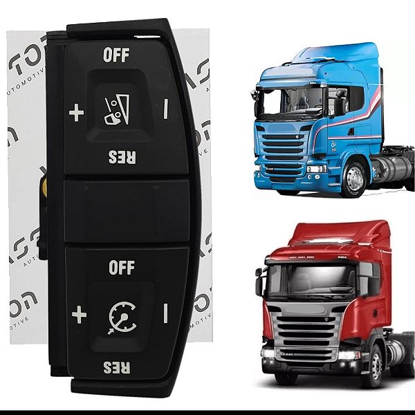 Botão Comando Interruptor do Volante p/ Scania P/G/R