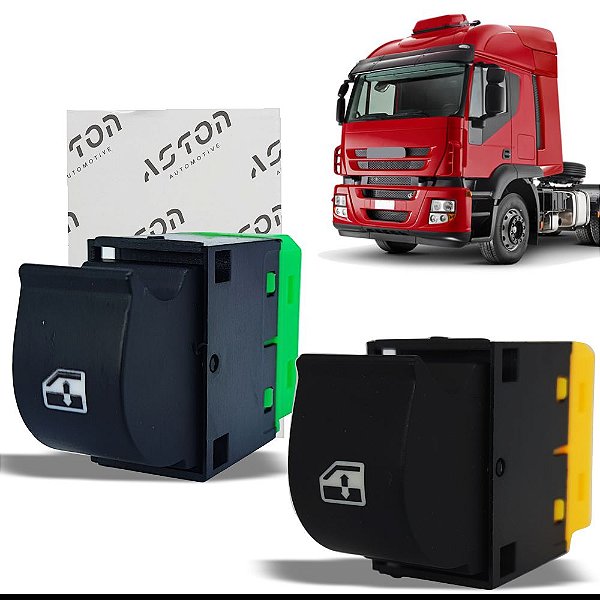 Botao Interruptor Vidro Eletrico Para Iveco Stralis - Par