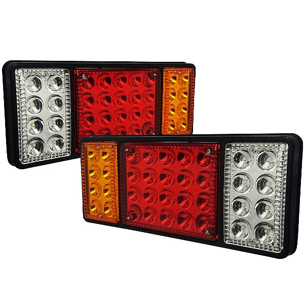 Par Lanterna Traseira Led Hr Ford Master Sprinter Iveco Bivolt