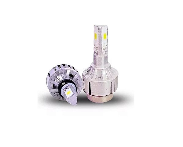 Kit Lâmpada Moto Super Led 3d 6000k 40w H4 E H7