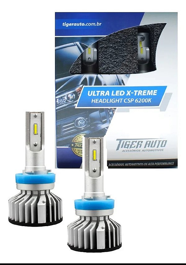 Kit Ultra Led X-treme Hb4 6200k 9800 Lumens Dobro De Luz