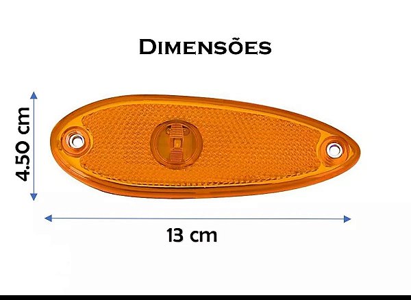 Lanterna Lateral Ônibus Caio, Comil e Neo Bivolt Braslux