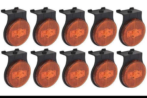 Kit Com 10 Lanternas Lateral Randon Original Braslux - 8064