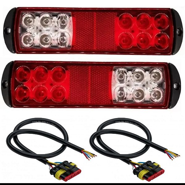 Kit De Lanterna Traseira Led Carretinha Jet Sky Canoinha 12v