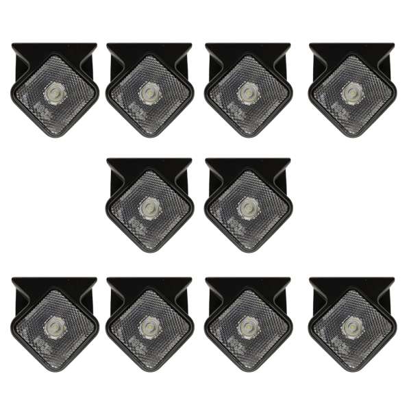 KIT 10 LANTERNAS LATERAL CARRETAS GUERRA LED BIVOLT CRISTAL