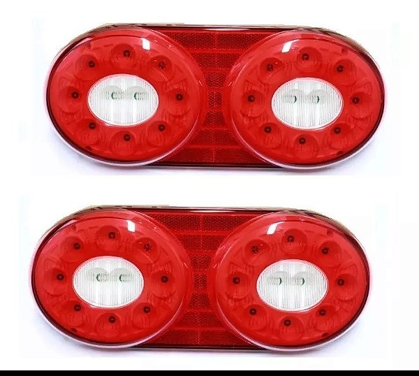 Par Lanterna Traseira Led Style Lll Randon 12v / 24v Braslux