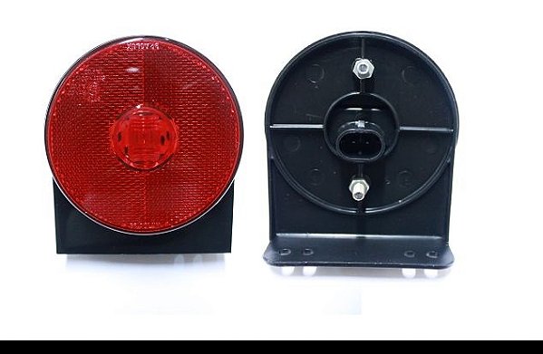 Lanterna Modelo Randon Original Braslux Bivolt Vermelha Com Suporte