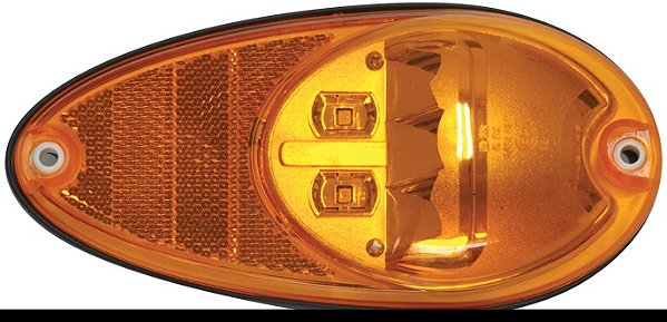 Lanterna Ônibus Caio Comil Neobus 3 LEDS Ambar Bivolt Original BRASLUX