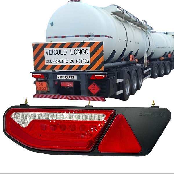 Lanterna Traseira L.E Duct Wide Bivolt S/Lant Lateral- Braslux