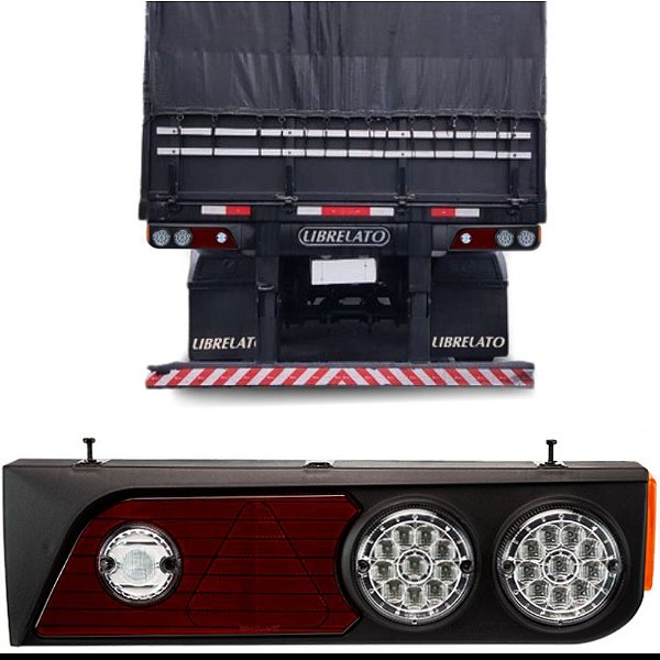 Lanterna Carretas Librelato LED Braslux Traseira 24 Volts 2013 em Diante Lado Direito
