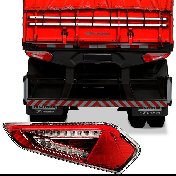Lanterna Traseira Noma Titanium LED 24 Volts Lado Esquerdo