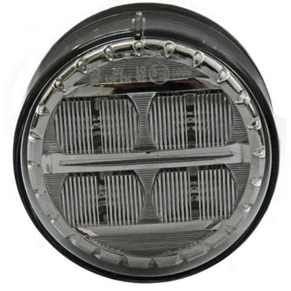 Lanterna Traseira LED Tech 70MM Ré Cristal Luz Manobra Bivolt