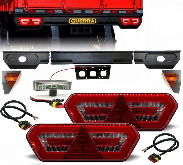 Conjunto Traseiro Carenagem Carretas Guerra Completo Braslux