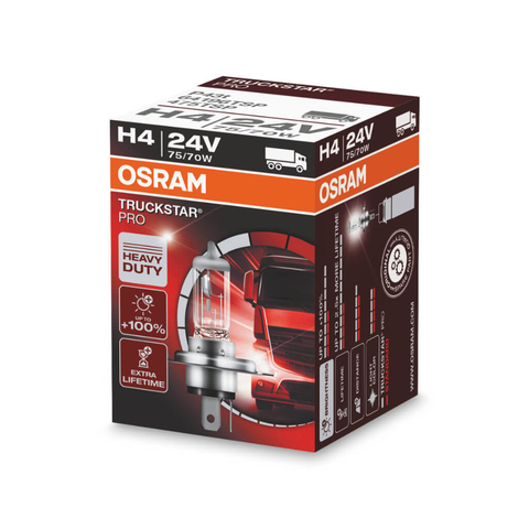 Lâmpada Osram H4 24v 75w Truckstar Pro