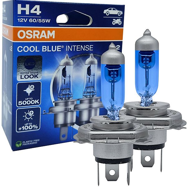 Lâmpadas Osram H4 Cool Blue Intense  60 Watts 5000K