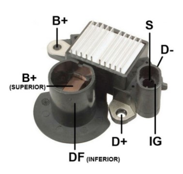 Regulador Voltage Alternador Delco 55 Si Trator Ls U60