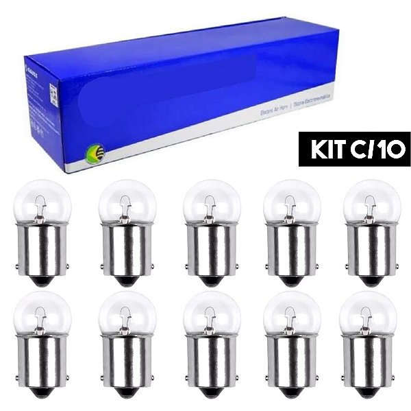Kit Com 10 Unidades De Lâmpada 1 Polo Media 67 12v 5w Gauss