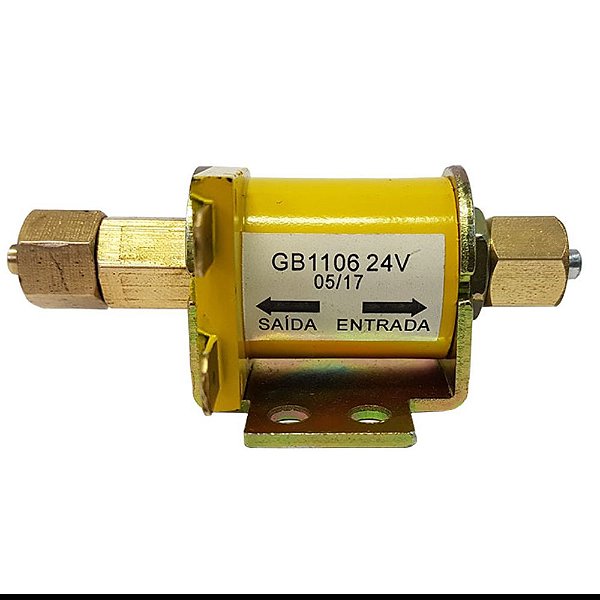 Válvula Solenoide P/ Buzina Ar 24v Caminhã C/ Sáida
