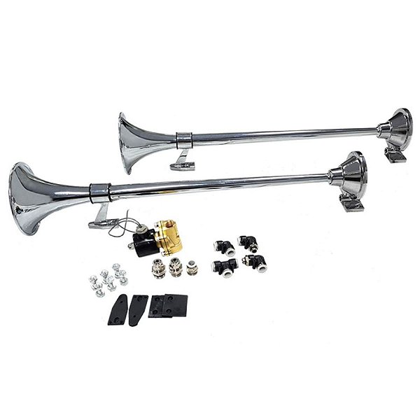 Kit Buzina Maritima 74cm Completo 24v Válvula + Conexões