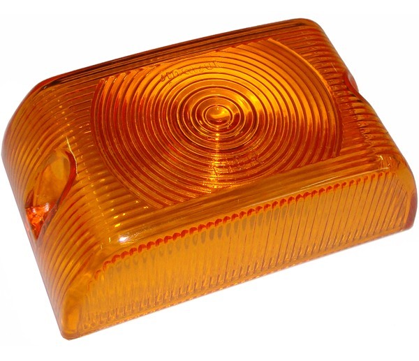 Lente Lanterna Retangular Universal Amarelo Sinalsul