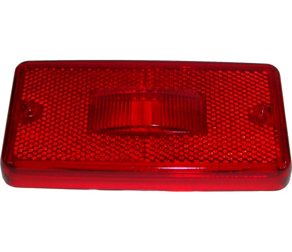 Lente Refletiva Lateral Ônibus/caminhões Vermelha